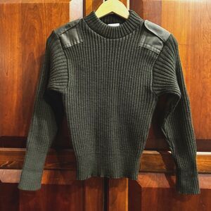 Defense Logistics Agency Valor Sweater Green Military 100% Wool Size 32 / XS